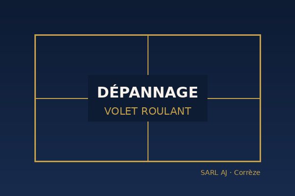 Dépannage et réparation de volet roulant à Tulle et Brive-la-Gaillarde par SARL AJ