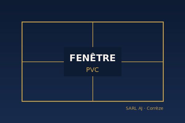 Pose de fenêtre PVC à Brive-la-Gaillarde et en Corrèze par SARL AJ