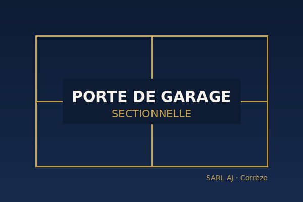 Pose de porte de garage sectionnelle à Brive-la-Gaillarde et en Corrèze par SARL AJ
