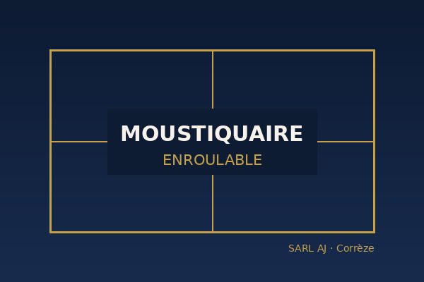 Pose de moustiquaire enroulable à Brive-la-Gaillarde et en Corrèze par SARL AJ