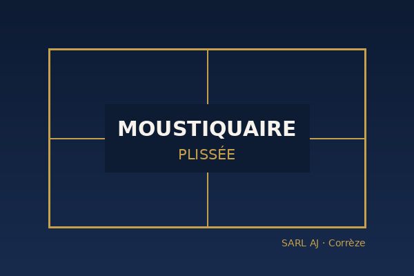 Pose de moustiquaire plissée à Brive-la-Gaillarde et en Corrèze par SARL AJ