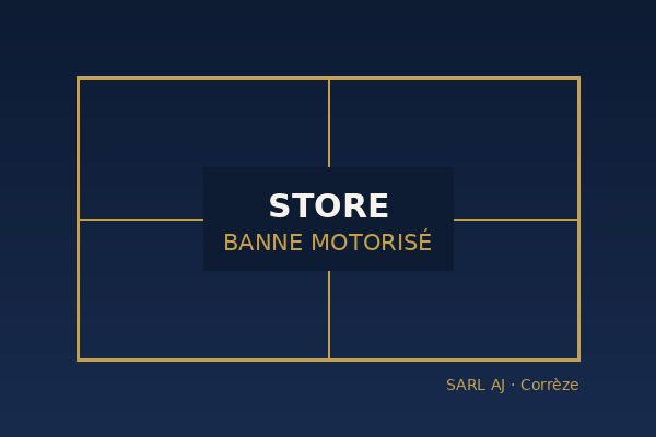 Pose de store banne motorisé à Brive-la-Gaillarde et en Corrèze par SARL AJ