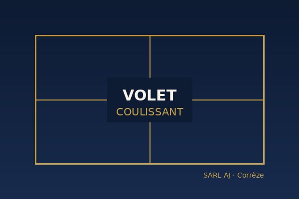 Pose de volets coulissants à Brive-la-Gaillarde et en Corrèze par SARL AJ
